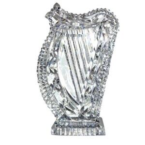 Signed Waterford Crystal Harp Figurine – Ireland 1996- Music, National Symbol